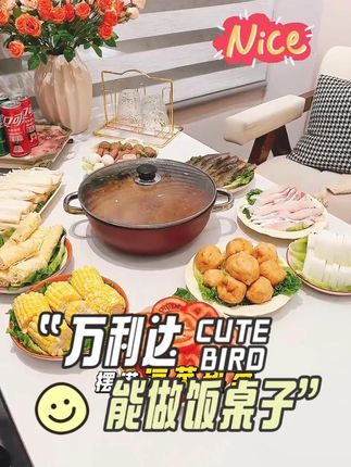 取暖功能暖手暖脚,当餐桌吃简餐,当茶几喝咖啡泡茶 #家具工厂 #万利达取暖桌