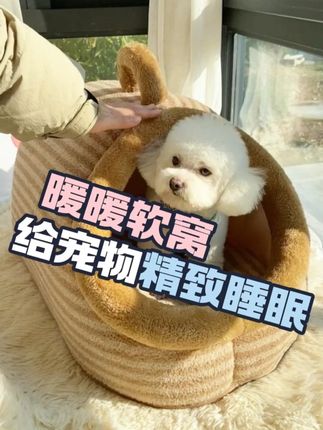 厚实又柔软的窝窝,毛孩子都爱睡!!! #狗窝推荐 #猫窝推荐 #新手养宠必备 #换季必备 #厂家直发品质保证