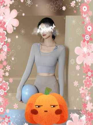 #假两件瑜伽服 #秋冬瑜伽服 #带胸垫运动衣 #健身房上衣 #普拉提服 Ackdcs假两件瑜伽服女秋冬长袖带胸垫健身房运动上衣普拉提训练服