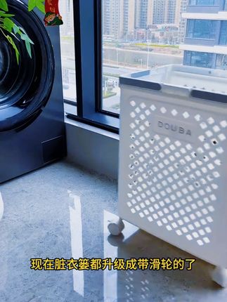 映调折叠小推车脏衣篓卫生间脏衣服衣物大容量收纳筐家用浴室 //映调折叠小推车脏衣篓卫生间脏衣服衣物大容量收纳筐家用浴室