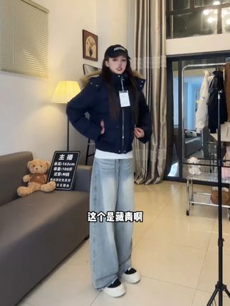 棉衣女连帽中长款百搭冬季短款常规款棉服秋冬保暖206#每日穿搭 #时髦精 #搭配技巧 #今日上新 #小众设计感