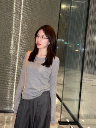 【贤儿专属】流光风春秋针织打底衫内搭女款修身羊毛上衣 #显瘦穿搭 #显高显瘦显腿长 #百搭神裤 #穿出高级感 #品质女装