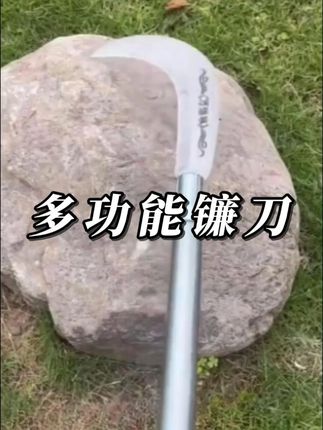 就这个割砍两用大镰刀,秋天收割真的太方便了#镰刀 #长柄镰刀 #割砍两用镰刀 #农具