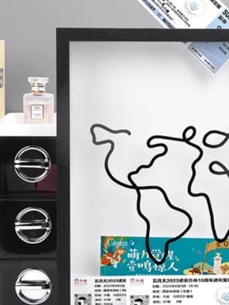 票根纪念收纳框演唱会门票旅行明信片机票挂墙收纳盒墙壁装饰挂饰#收纳盒 #收纳框 #机票相框 #墙壁装饰 #挂饰