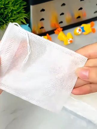 这个一次性无纺纱布袋,食品级的材质,平时炖肉,泡茶,煎药都可以用,干净又卫生 #无纺布过滤包 #一次性滤袋 #调料包袋 #一次性汤料袋 #实用好物
