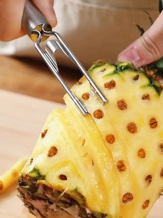 菠萝凤梨304不锈钢去眼夹~
