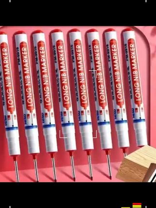 长头防水记号笔深孔记号笔特殊记号笔卫浴木工瓷砖多用途油性笔  长 #记号笔  #长头记号笔  #防水记号笔  #深孔记号笔  #木工记号笔
