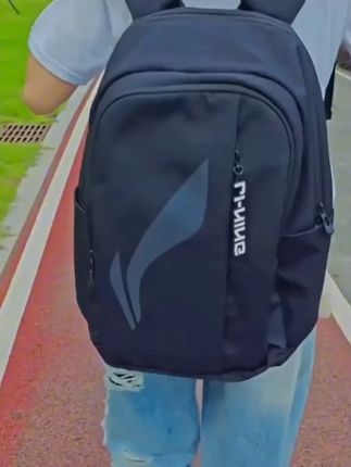 初中生高中生大学生都可以背的品牌书包,李宁这款好看性价比高 #李宁书包 #学生书包 #初高中双肩包