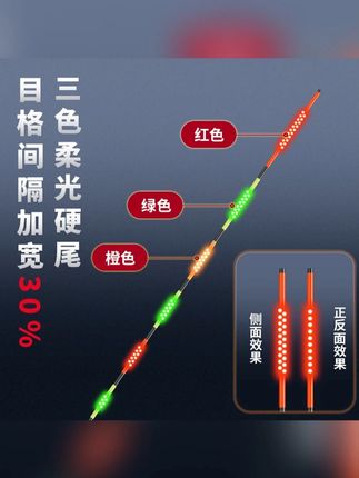 钩尖江湖咬钩变色夜光漂重力感应电子浮漂硬尾日夜两用高灵敏鱼漂#日夜两用夜光漂 #渔具用品 #钓鱼装备 #爱生活爱钓鱼 #电子漂