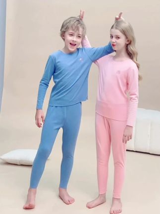 【两套装】羊毛蚕丝儿童加绒双面保暖内衣套装中大童秋冬季#儿童保暖内衣 #秋冬套装 #羊毛蚕丝内衣 #儿童服饰 #保暖套装
