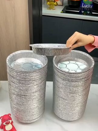 爵菲凡品【超值选择】拍一发30空气炸锅加厚锡纸盘家用耐高温防油#空气炸锅吸油纸垫推荐 #空气炸锅专用