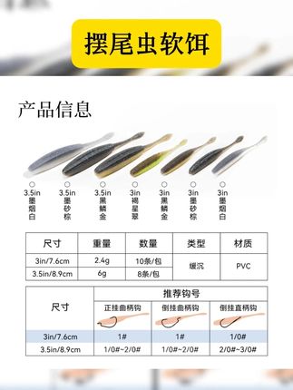 破川摆尾虫软饵无铅加盐高比重路亚软虫面条虫鲈鱼鳜鱼黑坑 #渔具 #渔具用品 #钓鱼好物 #渔具配件 #软饵 破川摆尾虫软饵无铅加盐高比重路亚软虫面条虫鲈鱼鳜鱼黑坑非OSP