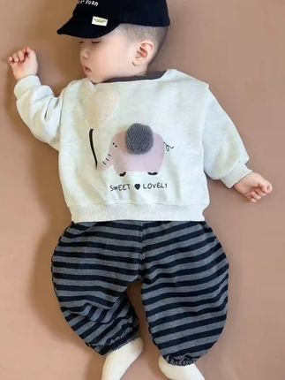 2025秋季新款儿童长袖卫衣韩版休闲裤儿童套装#儿童秋季套装 #2025新款 #长袖卫衣 #休闲裤套装 #童装韩版