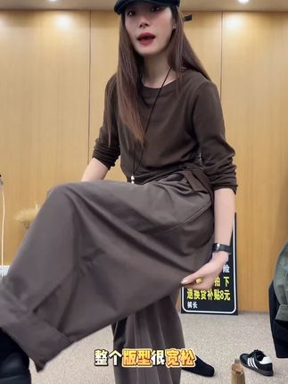 微胖大码休闲直筒三本长裤纯棉拼接时尚百搭秋季拽姐丑萌阔腿裤厚 #休闲直筒裤 #拼接阔腿裤 #时尚百搭阔腿裤 #秋季阔腿裤 #百搭阔腿裤