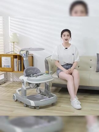 婴儿学步车宝宝学走路可坐可推可折叠多功能助步车防侧翻#婴儿学步车 #多功能学步车 #宝宝学走路 #可折叠 #防侧翻