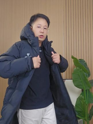长款黑金情侣棉服 冬季爆款外套 锁温抗寒 显瘦不臃肿 情侣同款撒糖必备