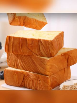 郝劭文推荐#面包 #牛乳面包 #厚切面包 #松软面包 #奶香面包