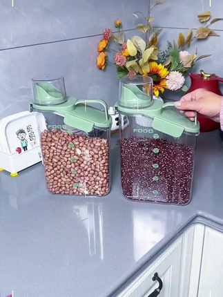 五谷杂粮收纳罐家用厨房米桶收纳盒防尘防虫防潮密封罐存米储物罐#收纳盒