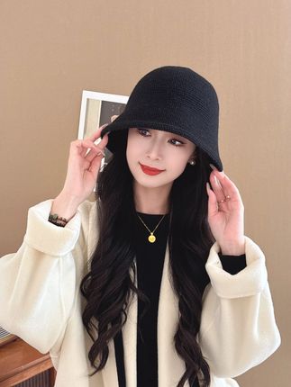 防风不冻头!羊毛材质渔夫帽 纯色设计适配所有秋冬穿搭#帽子 #送礼