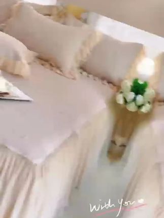 皇后娘娘 夏季裸睡冰豆豆凉席床裙款三件套公主风非遗好物软席子#床单 #床上好物 #好物推荐🔥 #家纺 #凉席