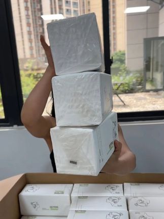 被问爆的纸巾链接来啦!柔软不掉屑,湿水还能当湿巾用,谁用谁爱上! #桔子姑娘纸巾