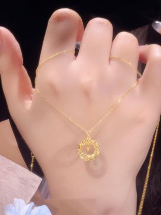 听说戴了织梦网项链的人,愿望都会实现? #织梦网项链 #黄金