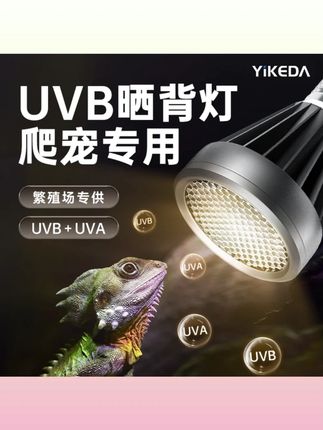 益科达全光谱乌龟晒背灯爬宠uvb灯泡蜥蜴黄缘龟缸uva加热灯罩灯架#爬宠用品 #乌龟晒背灯 #全光谱 #益科达 #uvb灯泡