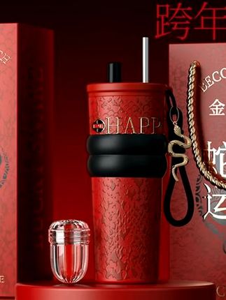 #吸管保温杯 #女陶瓷内胆保冷冰霸 #本命年水杯高颜值生日礼物 #冰霸杯 #保温杯女生