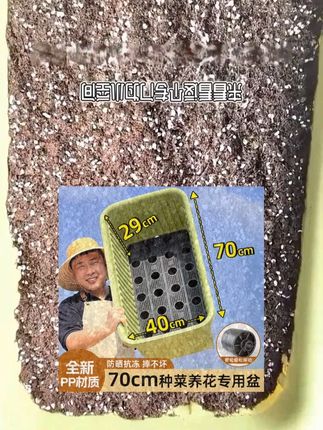 庭院花箱 阳台家用种菜专用箱长方形种菜盆花盆蔬菜种植盆塑料户外庭院花箱 #种菜专用箱子 #庭院花箱 #蔬菜种植盆 #花盆 #种菜盆