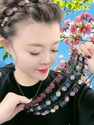 发夹顶夹刘海固定神器造型夹子发箍女夹碎发带齿防滑网红时尚百搭 发夹顶夹刘海固定神器造型夹子发箍女夹碎发带齿防滑网红时尚百搭 #碎发整理 #编发发箍 #夏季清凉发型