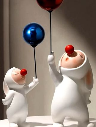 创意高档气球兔子摆设大型电视柜酒柜玄关书房卧室简约创意时尚#创意摆件 #气球兔子摆件 #酒柜电视柜玄关摆件 #举求兔子摆件 #电镀工艺品摆件