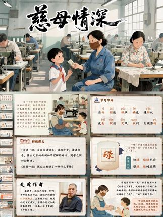 五上《慈母情深》ppt课件配套教案 #五上语文 #五年级语文上册 #五年级语文优质课 #慈母情深