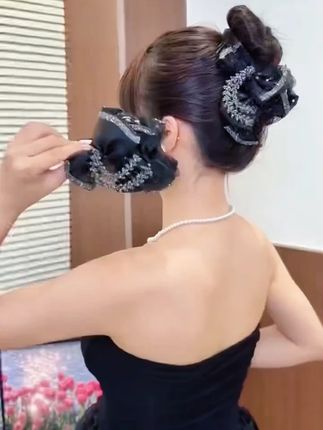高级感AB面轻奢百搭显气质鲨鱼抓夹发饰黑色百搭韩式优雅时尚 #鲨鱼夹 #发饰 #发夹发饰 #时尚饰品