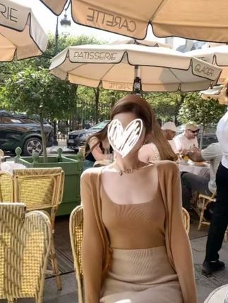 芭蕾日常感百搭套装女2025秋季新针织开衫背心半身裙三件套00771#面料柔软舒适#洋气减龄#显瘦穿搭#小个子穿搭#梨形身材穿搭