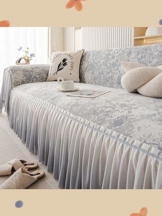 林言春见法式高级感沙发盖布巾2025新款沙发垫全包雪尼尔四季通用#沙发盖布巾 #法式风格 #雪尼尔材质 #沙发垫 #四季通用