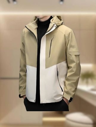 冲锋衣男士加厚三合一夹克秋冬宽松休闲可拆卸防风登山服外套 #男士冲锋衣 #宽松 #休闲 #外套 #男装