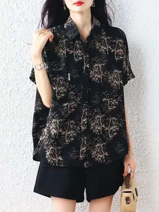 #衬衫女 #中老年女装 #大码女装 #宽松版型 #遮肉显瘦遮肉减龄