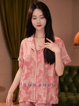 救命!这件玫瑰花开睡衣美到犯规~宅家也能当花仙子~ #睡衣 #睡衣家居服 #睡衣控 #氛围感 #高级感穿搭