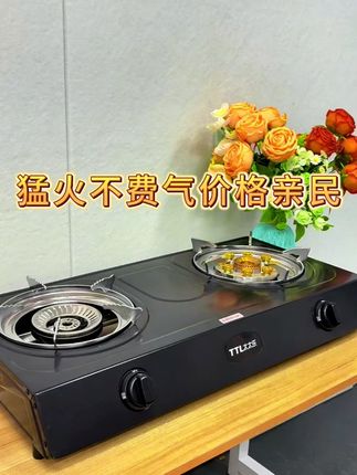 看这火力!猛火还省气,这才是真正的性价比之王 #性价比超高 #燃气灶推荐 #燃气灶双灶 #煤气灶双灶家用台式 #台式燃气灶