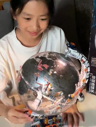 能让孩子爱不释手的地球仪,这才是真正的科教级积木 #科学 #玩具推荐 #乐高积木玩具 #JAKI积木 #积木玩具