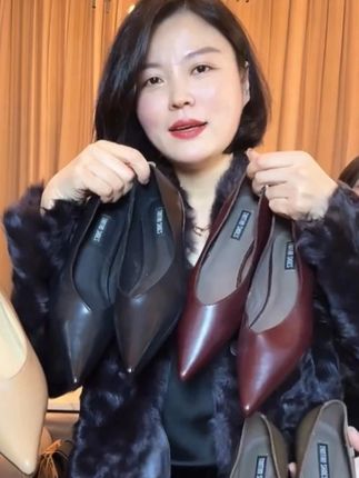 TANTAN 女士时尚舒适气质简约尖头鞋#尖头鞋 #百搭鞋子 #女鞋 #穿搭分享 #女鞋分享
