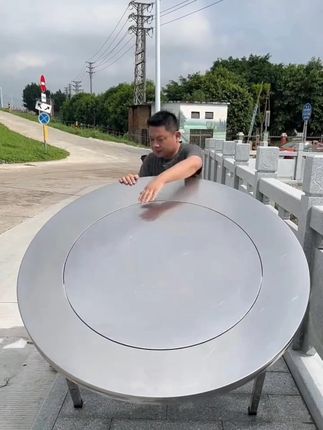 不锈钢折叠桌 便携多用 摆摊家用出租屋都合适#不锈钢折叠桌 #餐桌 #可折叠餐桌 #不锈钢餐桌