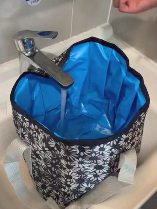 便携式折叠水盆可折叠水盆折叠盆泡脚盆便携式旅行洗菜盆洗衣服盆#便携式水盆 #折叠盆 #旅行用品 #家用好物 #洗菜盆