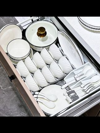 景德镇2025个性碗盘餐具套装釉下彩陶瓷碗盘轻奢家用饭碗乔迁组合 #陶瓷餐具 #实用好物 #创作灵感 #景德镇套装餐具