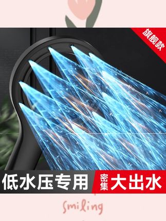 BINGA灵动增压淋浴花洒喷头家用超轻便携简约卫浴环形套装莲蓬头#淋浴花洒 #灵动增压 #便携花洒 #卫浴套装 #家居好物