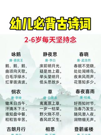 幼儿园阶段的孩子,在家#背古诗 可以用这本幼儿必背古诗词,每天读一读,做好#国学启蒙 #古诗词 #幼小衔接 #启蒙早教 #时光学