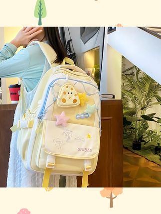 高颜值书包女生初中生小学生三到六年级大容量可爱轻便双肩包背包#包包 #美包分享 #包包种草 #双肩包 #书包 @DOU+上热门 @小店随心推 @巨量千川