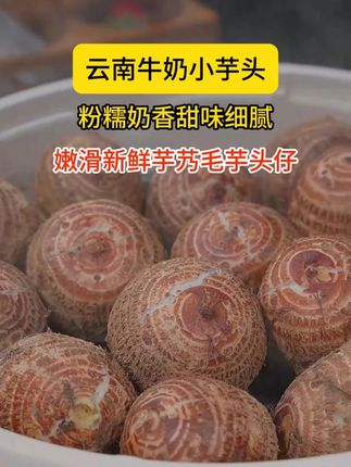 这个来自云南的牛奶芋头,又香又糯,果肉细腻,无筋无丝#老人小孩都爱吃  #好吃到停不下来 #牛奶芋头 C