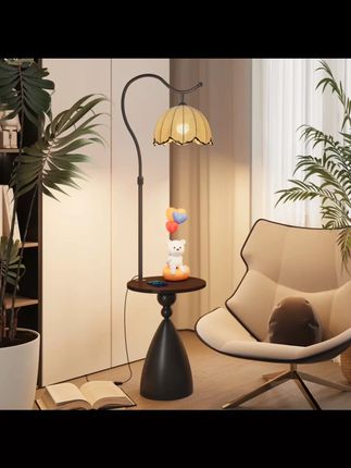 中古风落地灯复古法式风客厅卧室沙发旁边几高级氛围感立式一体灯 #中古风落地灯  #家庭氛围灯  #客厅灯  #中式简约卧室设计  #轻奢简约