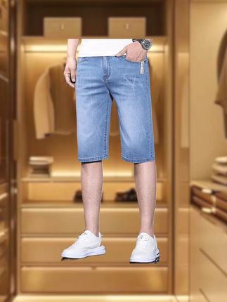 #牛仔短裤 #薄款牛仔短裤 #休闲牛仔短裤 #冰丝牛仔短裤 #男士牛仔短裤